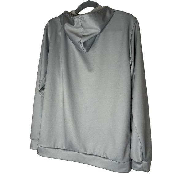 Foo Fighters Pullover Hoodie Size M in Gray with Red and Black FF Logo Unisex - Picture 3 of 4